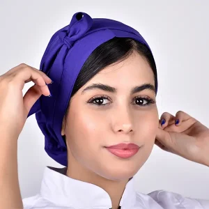 کلاه حجاب رنگ بنفش سیزگی
